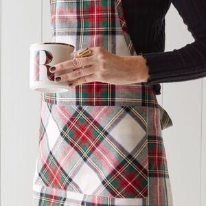 NWT Pottery Barn Stewart Plaid Apron Ralph Lauren Christmas RLC Williams Sonoma